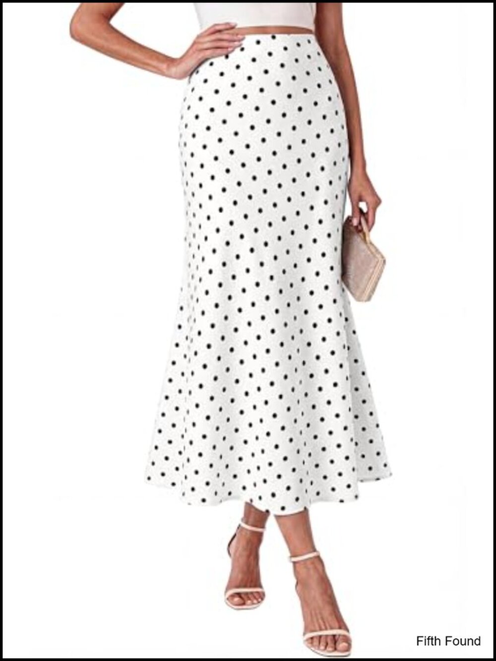 Satin Silk-Like A-Line High Waist Midi Skirt for Women